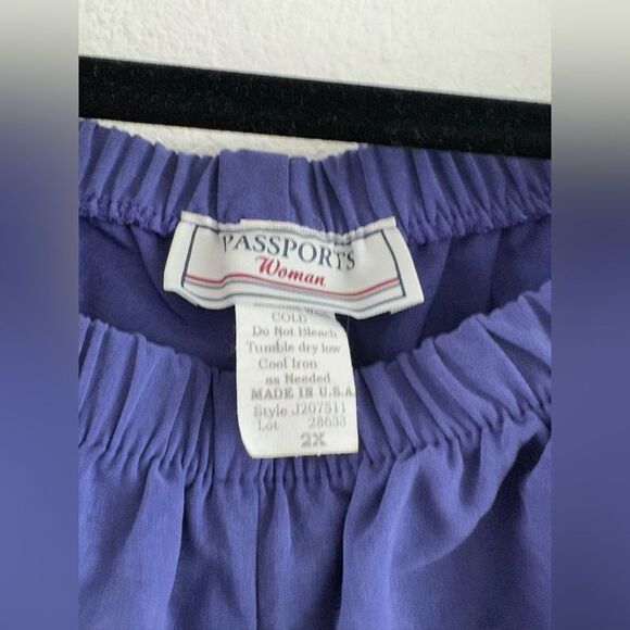 Passport 3 pieces capri purple pants set 2X - Picture 12 of 15